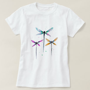 Pretty dragonflies watercolor rustic T-Shirt