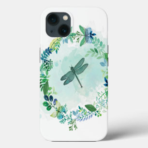 Pretty Dragonfly Butterfly Art iPhone 13 Case