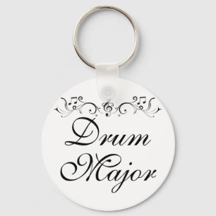 Pretty Drum Major Marching Band Gift Key Ring