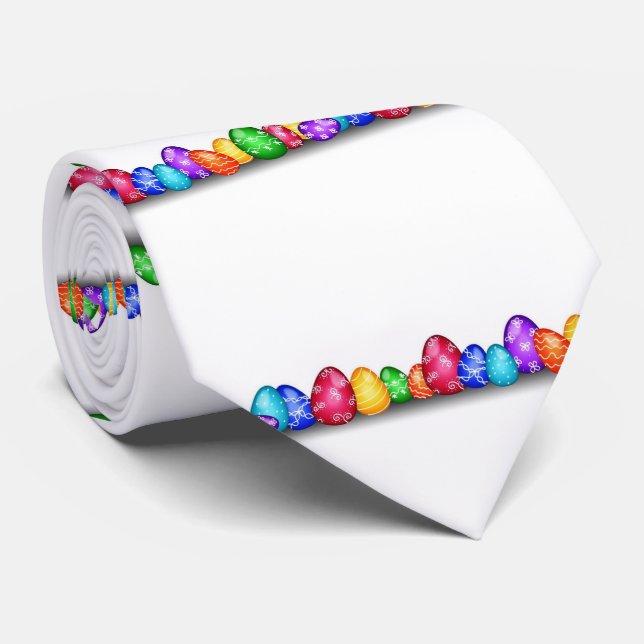 ****PRETTY DYED EASTER EGGS**** TIE (Rolled)