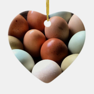 Pretty Eggs From Chicken Farm Ceramic Tree Decoration