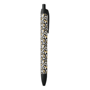 Pretty Elegant Burgundy Tiger Stripes Striking Black Ink Pen