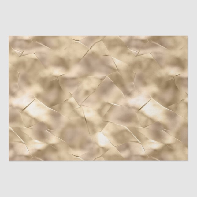 Pretty Elegant Champagne Gold Glam  Tissue Paper (Front)