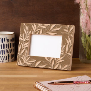 Pretty Elegant Foliage Pattern Classy Floral Etched Frames