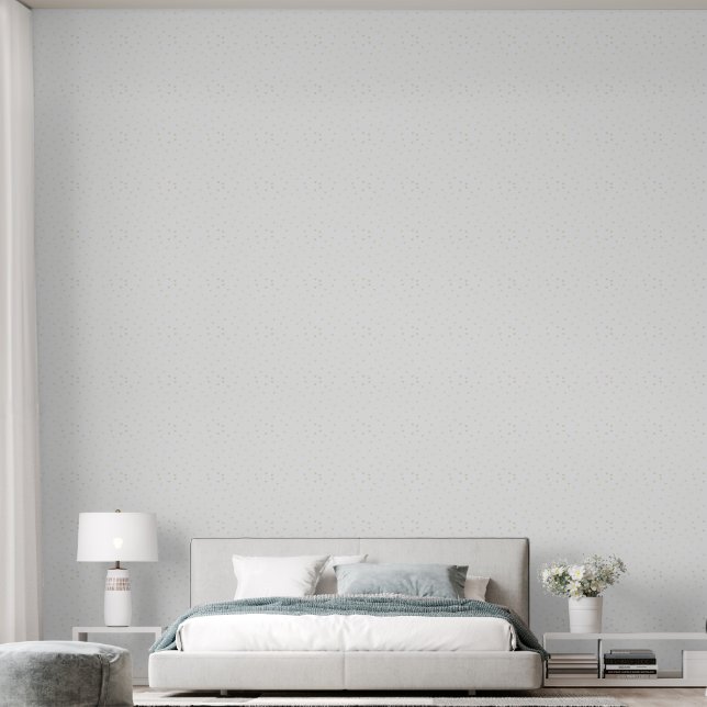 Pretty Elegant Tiny White & Beige Heart Wallpaper (Bedroom)