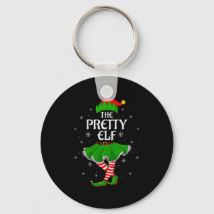 Pretty Elf Christmas Family Girls Women Elf Squad Key Ring
