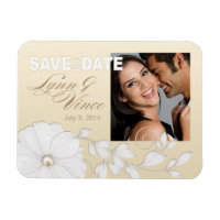 Pretty Embossed Posy Save the Date