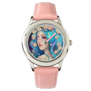 Pretty Ethereal Girl with Flowers   Watch