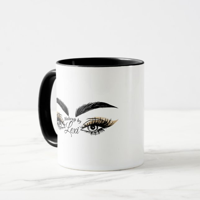Pretty Eyes Beauty Salon Makeup Eyelashes Lashes Mug (Front Left)