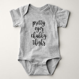 Pretty Eyes Chubby Thighs Baby Bodysuit