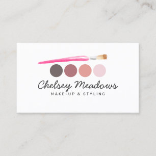 Pretty Eyeshadow Pallet Makeup Business Card