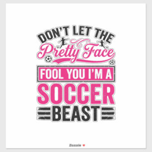 Pretty Face Soccer Beast Vintage Shirt Design_1