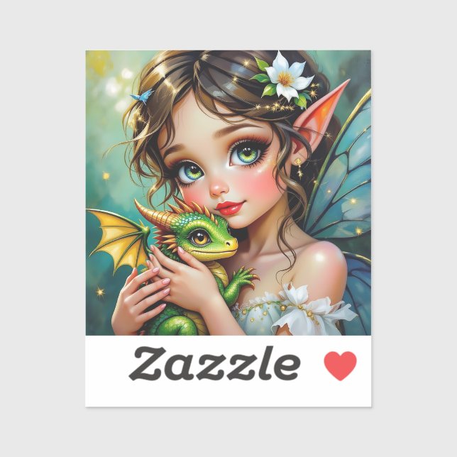 Pretty  Fairy and Dragon Themed Girl's   (Sheet)