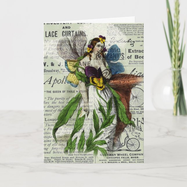 Pretty Fairy, Birthday Card (Front)