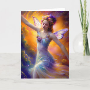 Pretty Fairy Dancing in the Wind  Card
