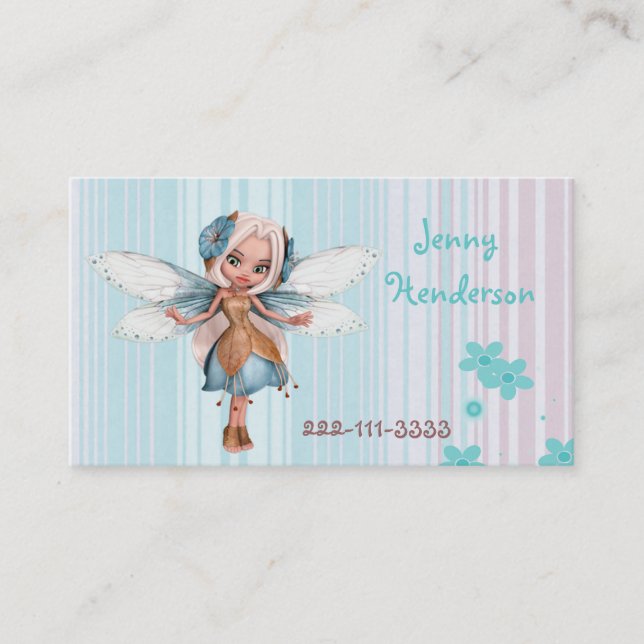 Pretty Fairy Girl's calling card (Front)
