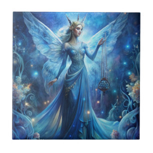 Pretty Fairy in Blue Tile