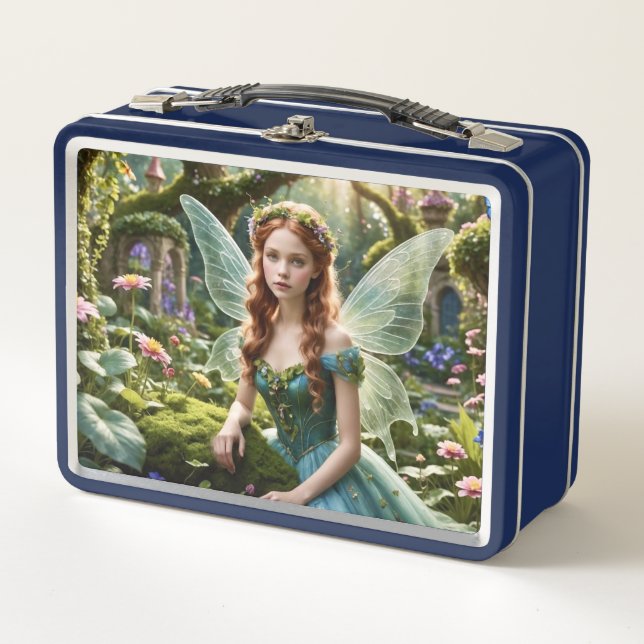Pretty Fairy  Metal Lunch Box (Front)