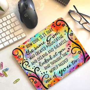 Pretty Faith Inspired God Needed One of You Mouse Mat