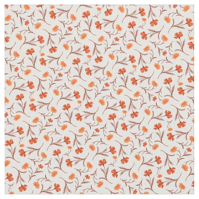 Pretty Fall Liberty Flowers Cute and Girly Floral Fabric (Close Up)