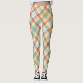 Pretty Fall Plaid Design Leggings