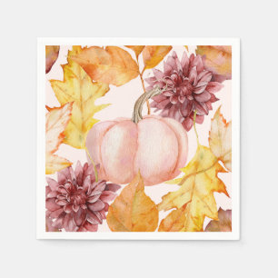 Pretty Fall Pumpkin Napkin