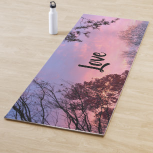 Pretty Fall Sunset Yoga Mat