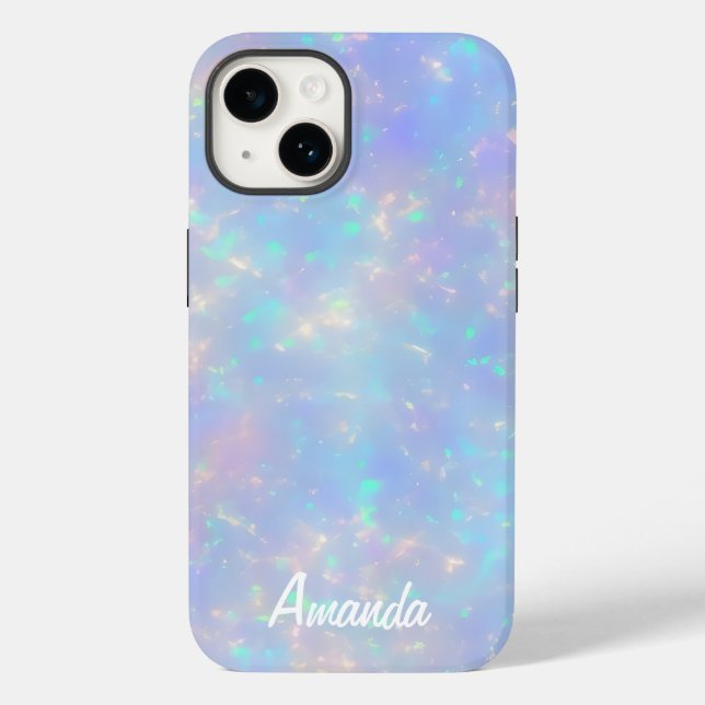Pretty Faux Opalescent Colours Case-Mate iPhone Case (Back)