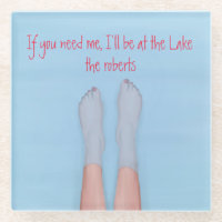 pretty feet soaking in the cool water glass coaste