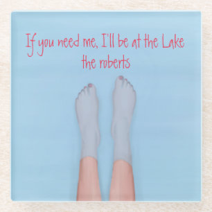 pretty feet soaking in the cool water glass coaste coaster
