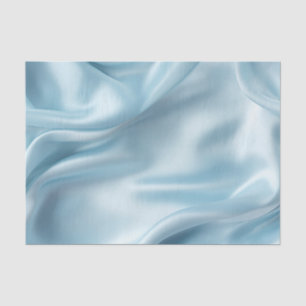 Pretty Feminine Light Blue Faux Satin  Tissue Paper