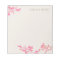 Pretty Feminine Pink Floral Notepad