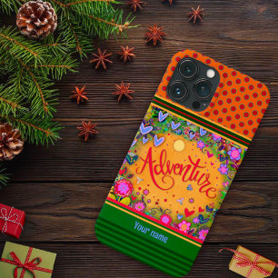 Pretty Floral Adventure Inspirivity Name Heart iPhone 13 Pro Max Case