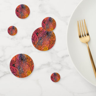 Pretty Floral Art Confetti
