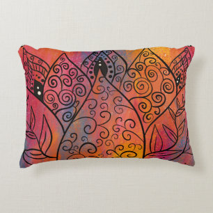 Pretty Floral Art Decorative Cushion