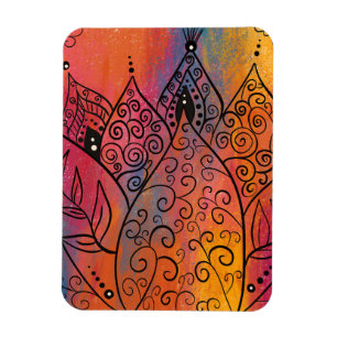 Pretty Floral Art Magnet