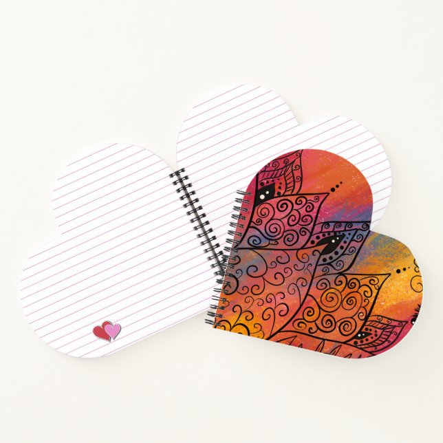 Pretty Floral Art Notebook (Inside)