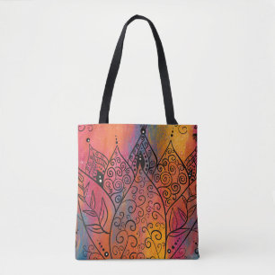 Pretty Floral Art Tote Bag
