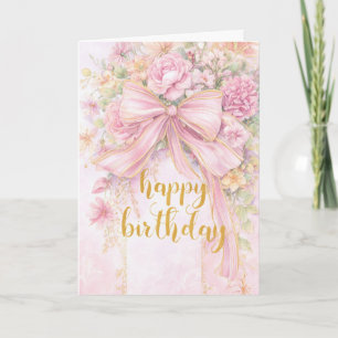 Pretty Floral Birthday Card