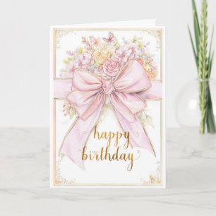 Pretty Floral Birthday Card