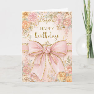 Pretty Floral Birthday Card