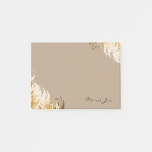 Pretty Floral Boarder Prints Personalised Post-it Notes