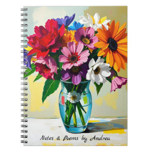 Pretty Floral Botanical Personalised Notebook