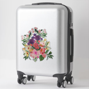 Pretty Floral Bouquet Digital Painting by Cherie