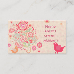 Pretty Floral  Business Card