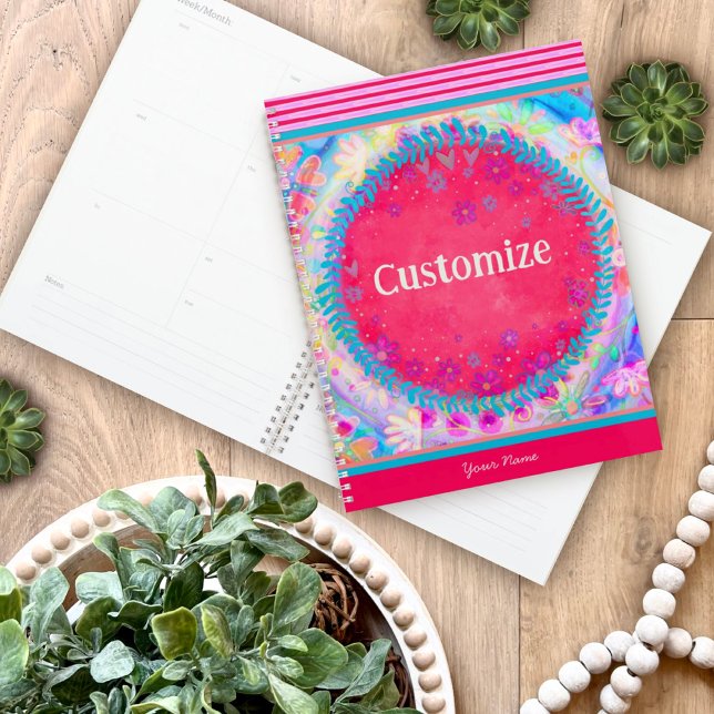 Pretty Floral Customisable Cheerful Inspirivity  Planner (Creator Uploaded)