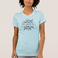 Pretty Floral Cutout MAMA Black Design Matching