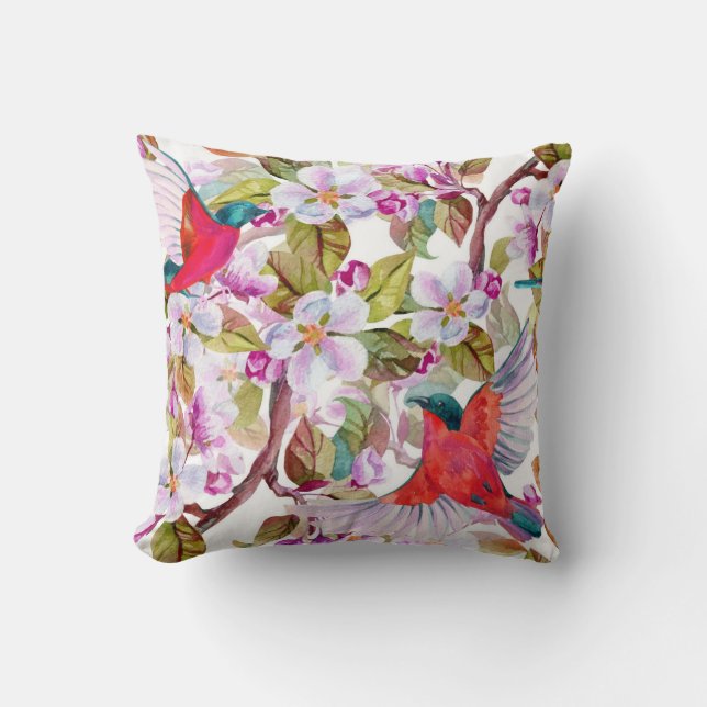 Pretty floral decorative eye-catching   cushion (Front)