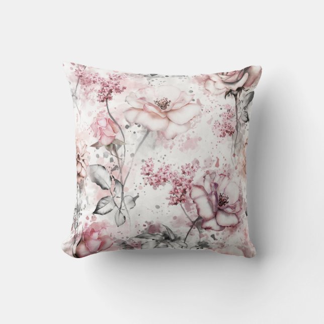 Pretty floral decorative eye-catching   cushion (Front)