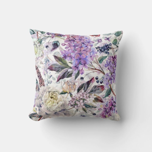 Pretty floral decorative eye-catching  cushion (Front)
